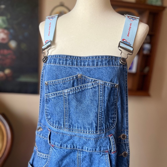 ☾ Vintage cotton shorts overalls (Route 66) - Picture 3 of 10